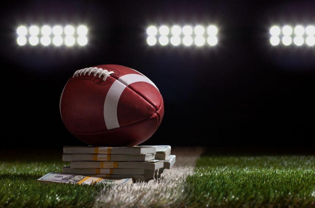 How does college football differ from professional football?
